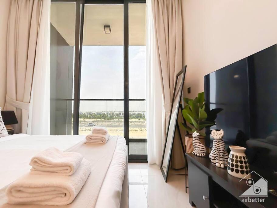 Apartament Luxurious Studio & Balcony At Samana Golf Avenue Dubaj Zewnętrze zdjęcie